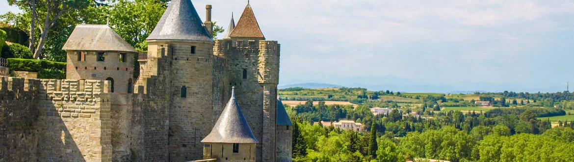 Stunning view on UNESCO site of Carcassonne