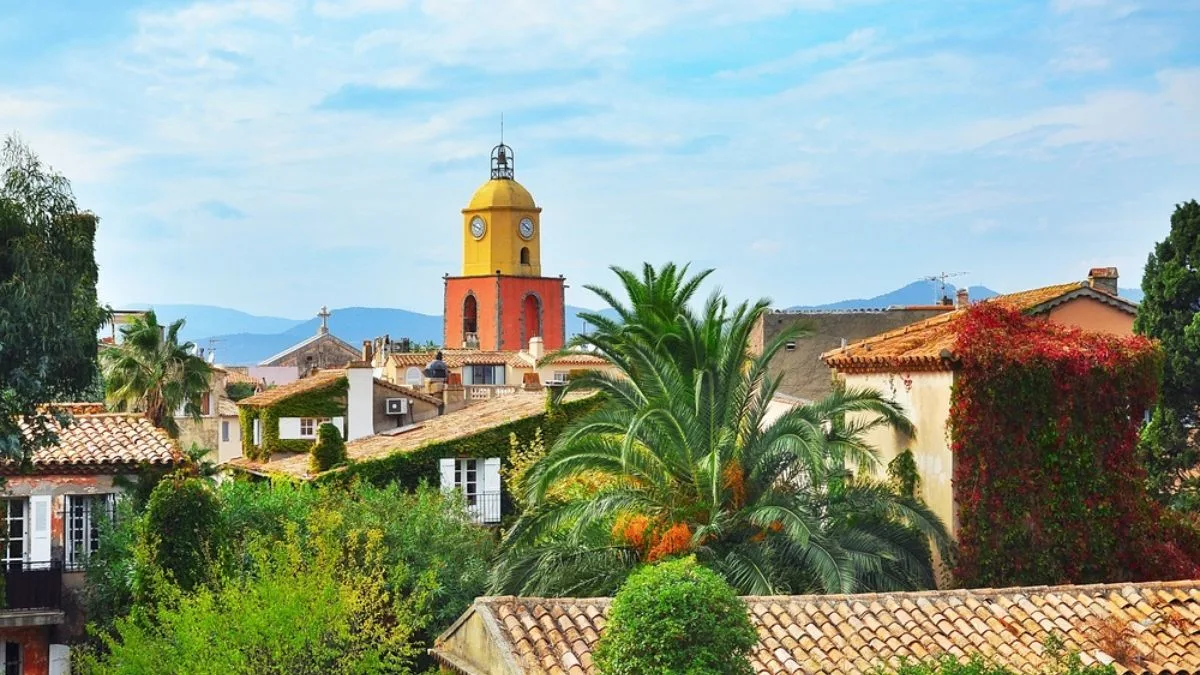 view over Church of Our Lady of the Assumption Saint Tropez