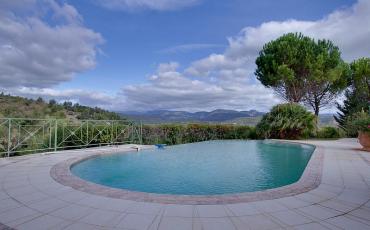 Gorgeous villa with beautiful views, large heated pool and summer kitchen (CESS102)