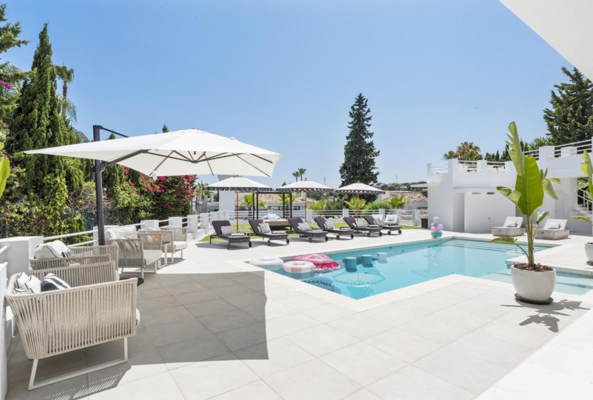 Luxury 6 bedroom holiday villa with private pool in Costa del Sol Spain (PV2984)