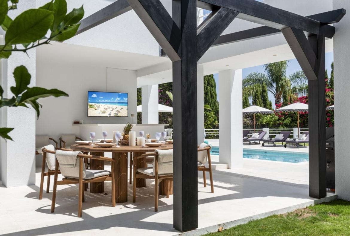 Luxury 6 bedroom holiday villa with private pool in Costa del Sol Spain (PV2984)