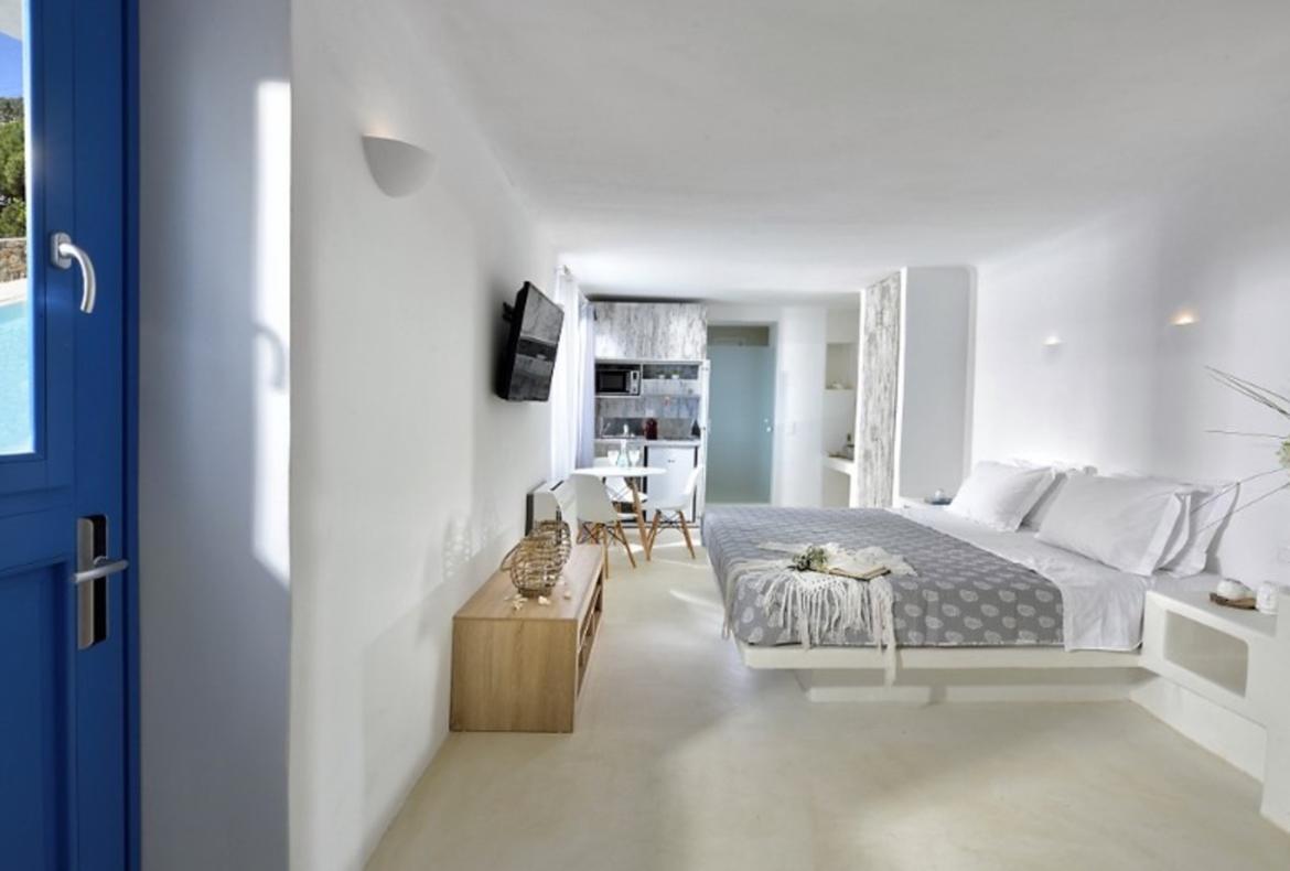 Luxury 2 bedroom holiday villa with private pool in Mykonos Greece (PV968)