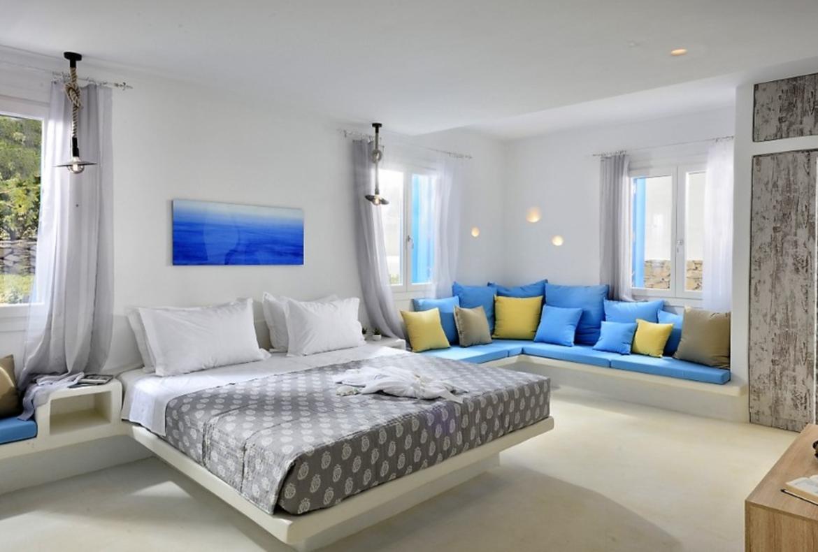 Luxury 2 bedroom holiday villa with private pool in Mykonos Greece (PV968)