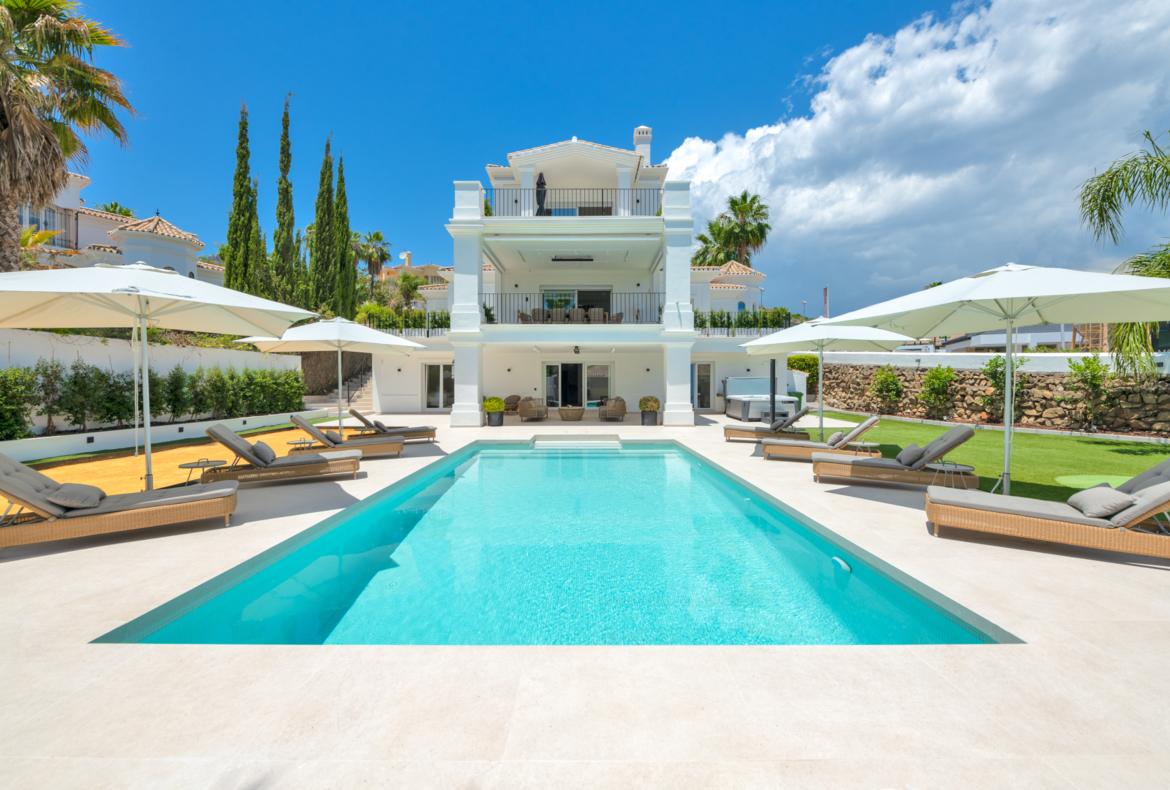 Luxury 6 bedroom holiday villa with private pool in Costa del Sol Spain (PV3001)