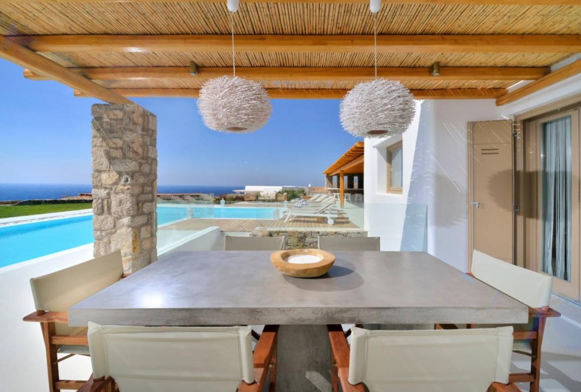 Luxury 4 bedroom holiday villa with private pool in Mykonos Greece (PV1364)