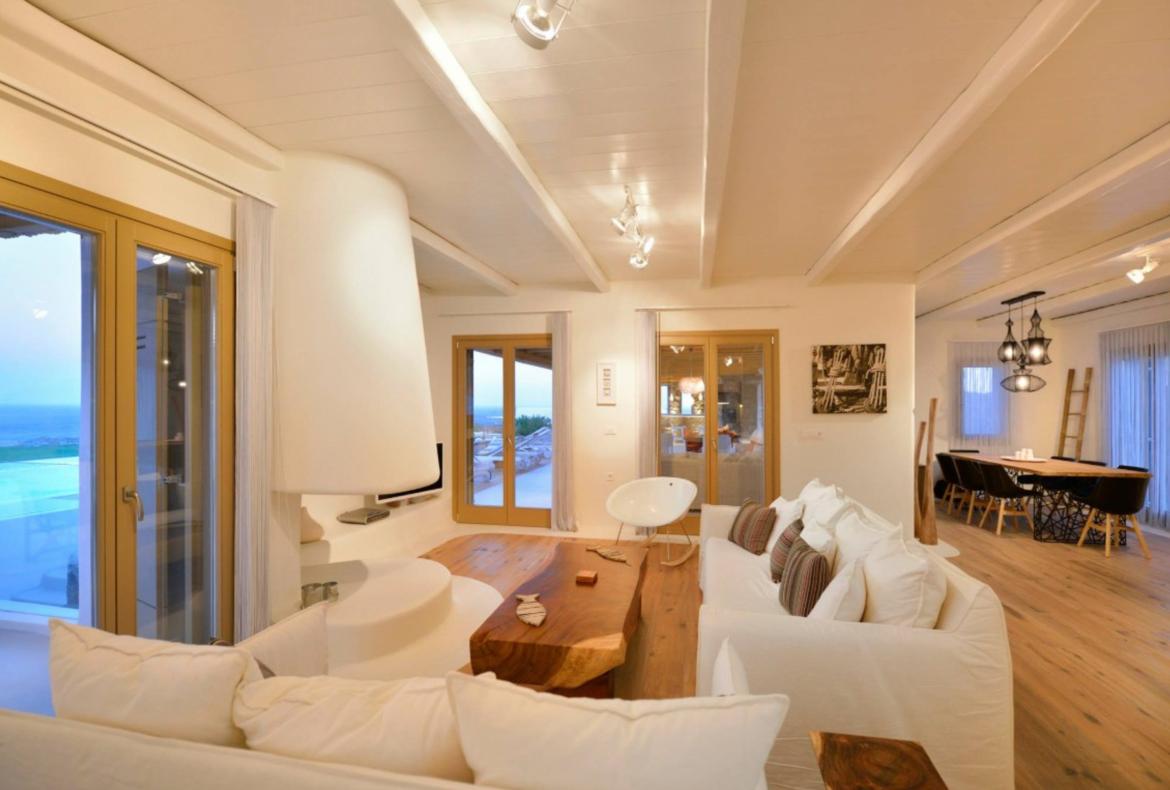 Luxury 4 bedroom holiday villa with private pool in Mykonos Greece (PV1364)