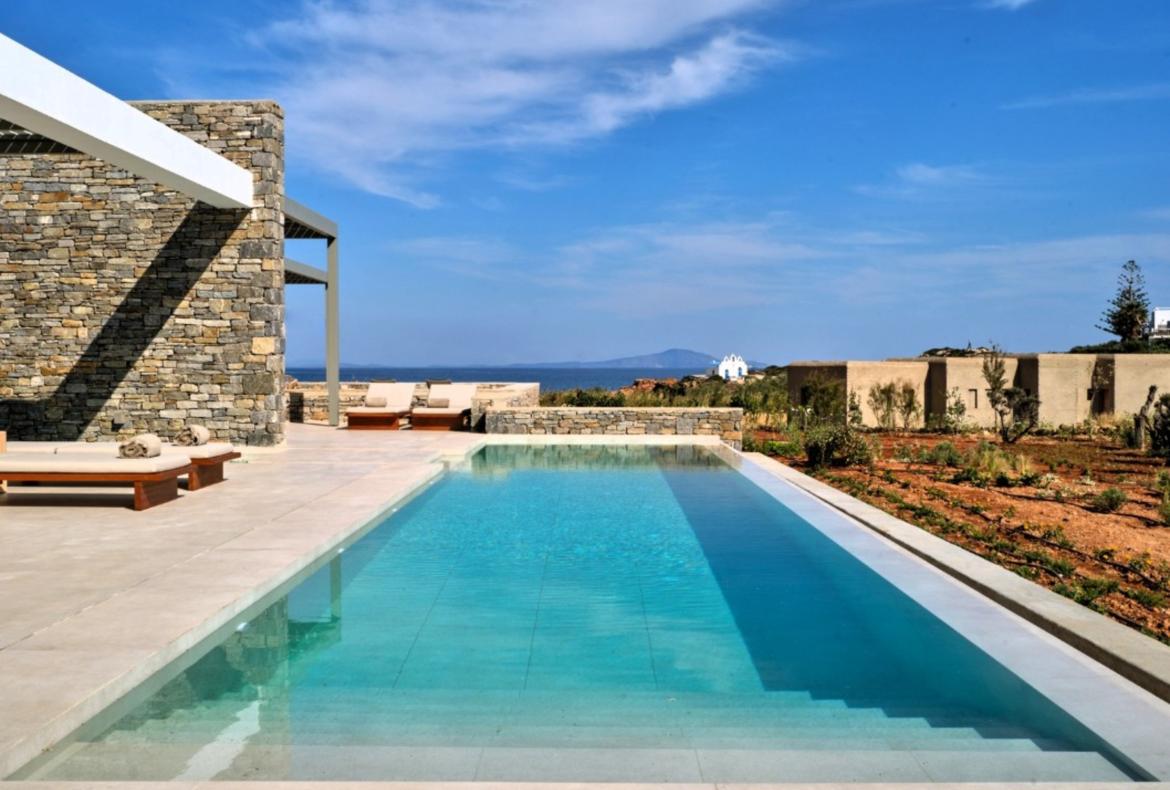 Luxury 6 bedroom holiday villa with private pool in Paros Greece (PV3002)
