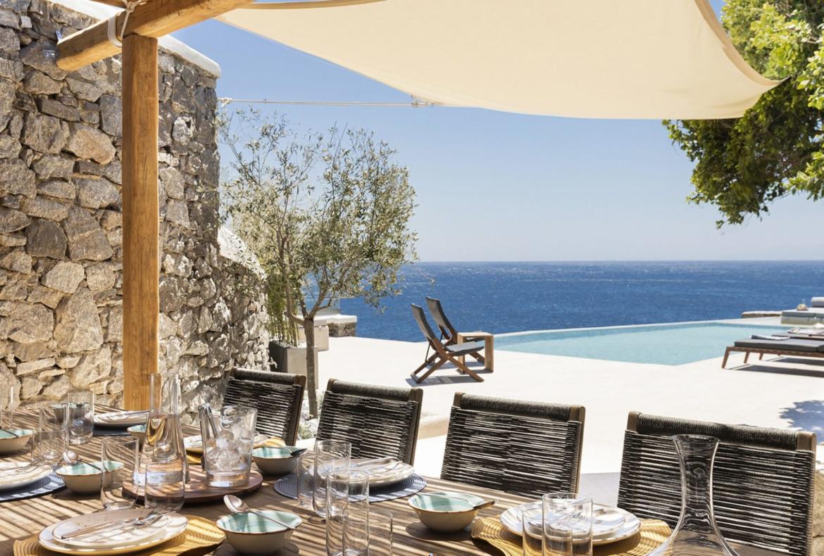 Luxury 6 bedroom holiday villa with private pool in Mykonos Greece (PV1852-2)