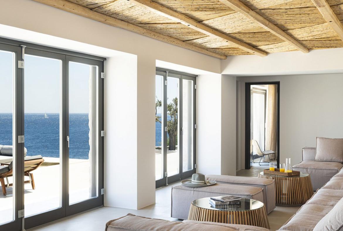 Luxury 6 bedroom holiday villa with private pool in Mykonos Greece (PV1852-2)