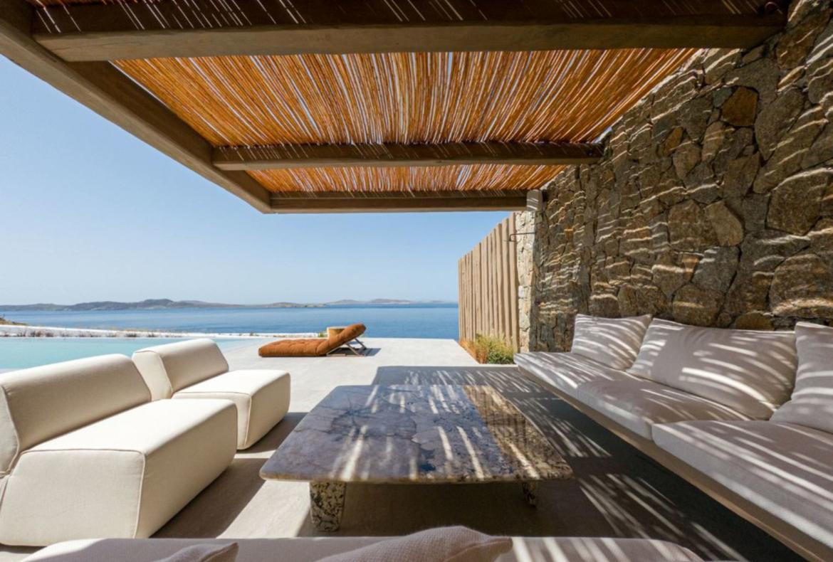 Luxury 6 bedroom holiday villa with private pool in Mykonos Greece (PV2587)