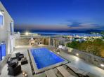 Luxury 2 bedroom holiday villa with private pool in Mykonos Greece (PV968)
