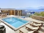 Luxury 2 bedroom holiday villa with private pool in Mykonos Greece (PV968)