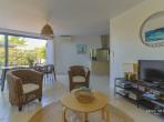 Apartment with Garden and Direct Access to Beach. Sleeps 6, 2 bedrooms (MONT111GN)