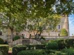 Magnificent XVIth century château. Saltwater pool. Walking distance to shops etc. 6 bedrooms to sleep 12 guests (UZES118GN)