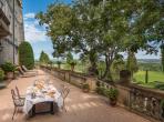 Magnificent XVIth century château. Saltwater pool. Walking distance to shops etc. 6 bedrooms to sleep 12 guests (UZES118GN)