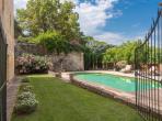 Magnificent XVIth century château. Saltwater pool. Walking distance to shops etc. 6 bedrooms to sleep 12 guests (UZES118GN)