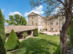 Magnificent XVIth century château. Saltwater pool. Walking distance to shops etc. 6 bedrooms to sleep 12 guests (UZES118GN)