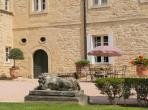 Magnificent XVIth century château. Saltwater pool. Walking distance to shops etc. 6 bedrooms to sleep 12 guests (UZES118GN)
