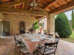 Magnificent XVIth century château. Saltwater pool. Walking distance to shops etc. 6 bedrooms to sleep 12 guests (UZES118GN)