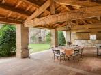 Magnificent XVIth century château. Saltwater pool. Walking distance to shops etc. 6 bedrooms to sleep 12 guests (UZES118GN)