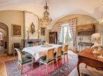 Magnificent XVIth century château. Saltwater pool. Walking distance to shops etc. 6 bedrooms to sleep 12 guests (UZES118GN)